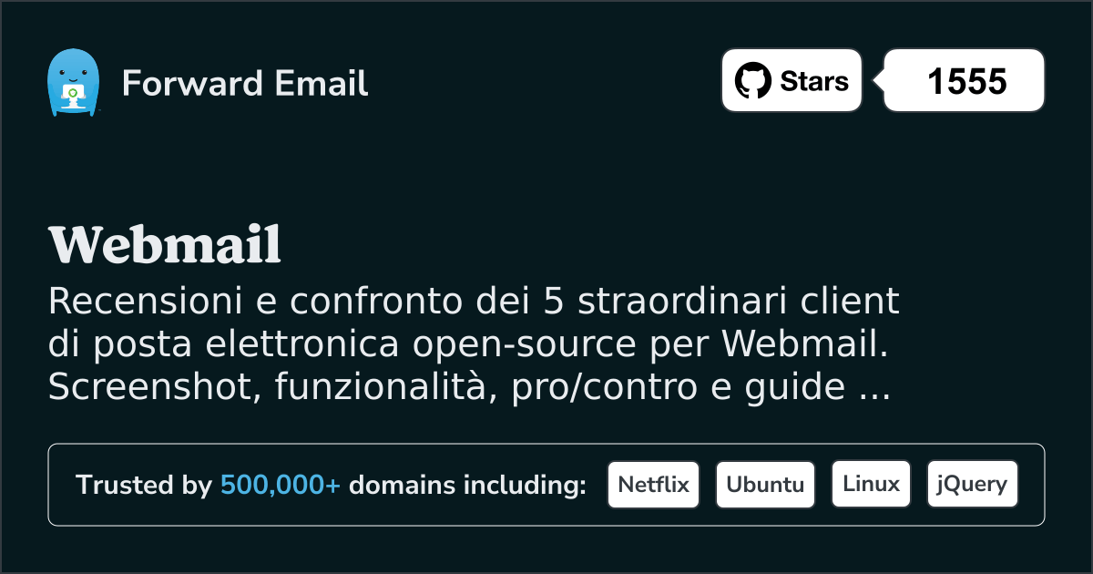 I 5 migliori client di posta elettronica open source per Webmail nel 2025