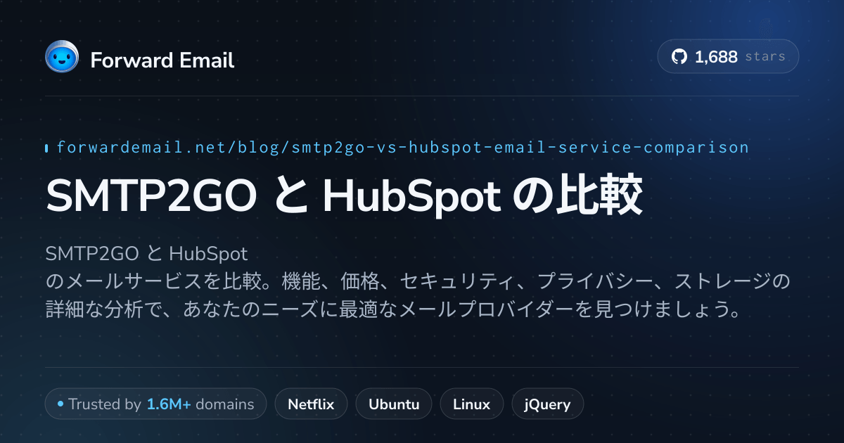 Smtp2go Icon SMTP2GO と HubSpot の比較 (2026)