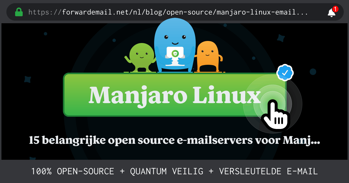 15 belangrijke open source e-mailservers voor Manjaro Linux in 2024