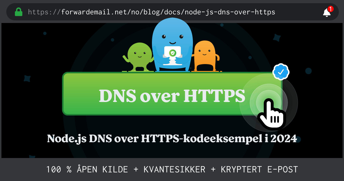 Node.js DNS over HTTPS