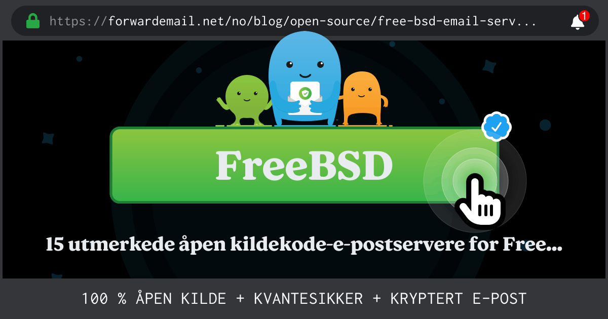 15 utmerkede åpen kildekode-e-postservere for FreeBSD i 2024
