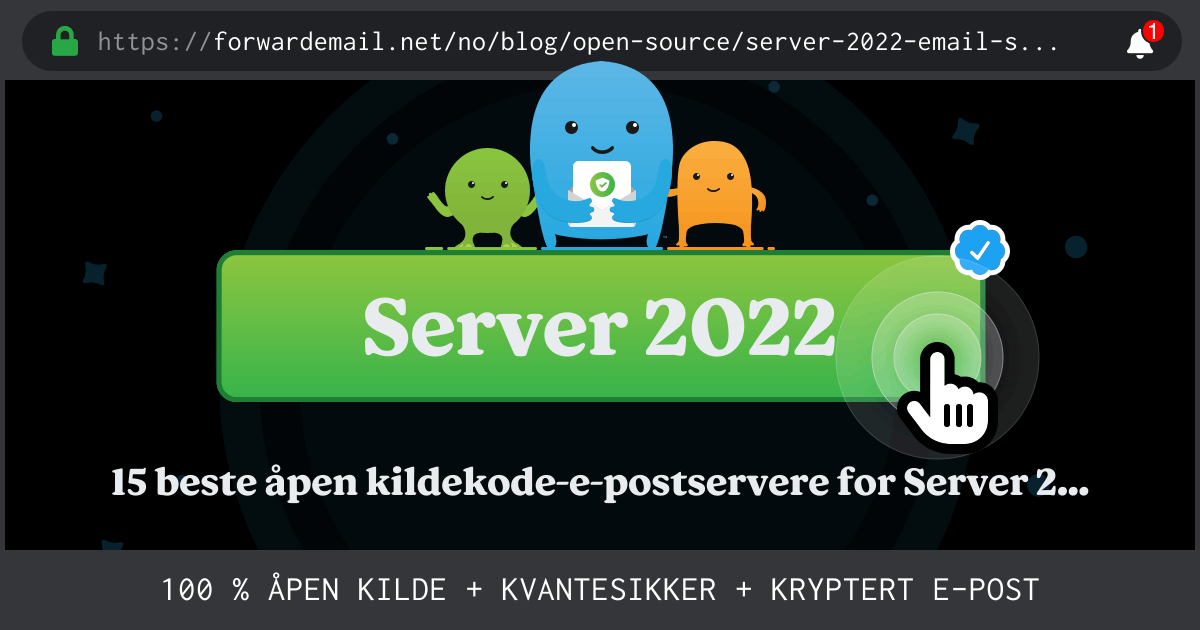 15 beste åpen kildekode-e-postservere for Server 2022 i 2024