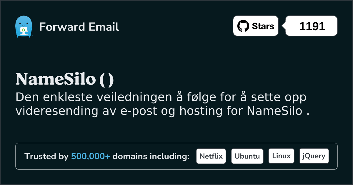 Hvordan sette opp e-post med NameSilo
