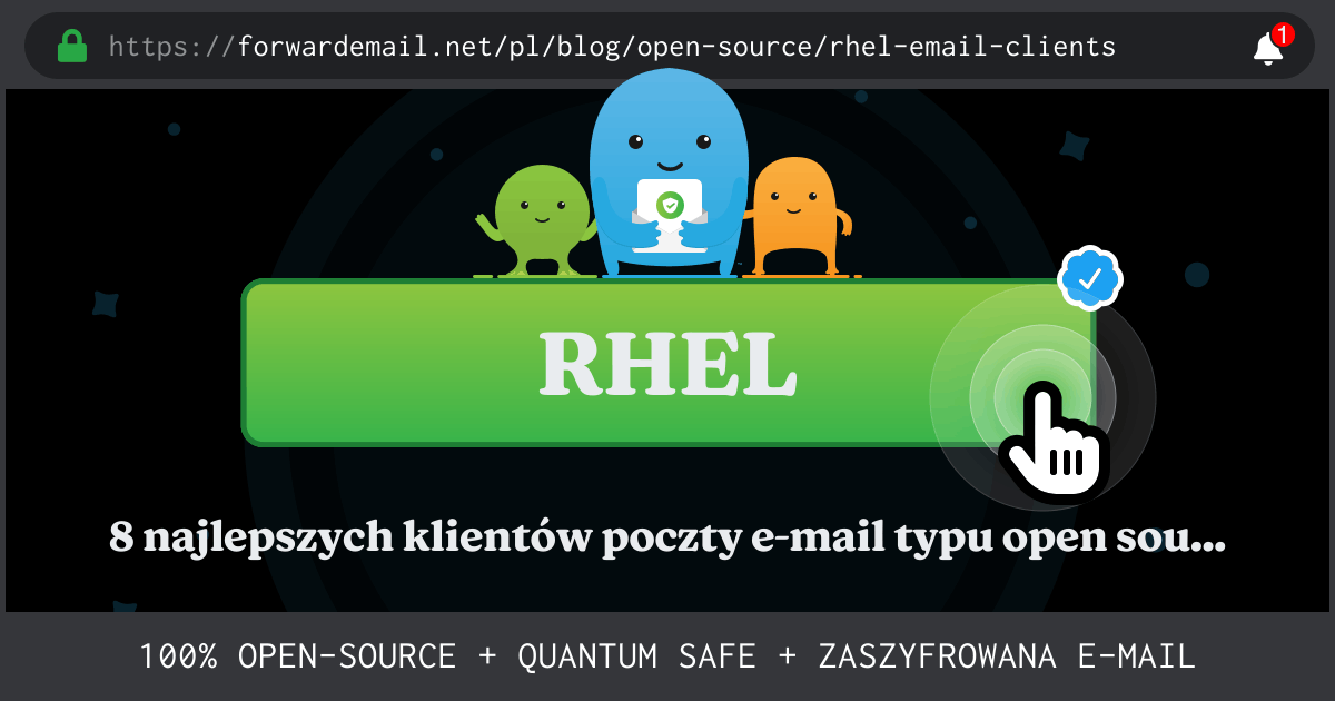 8 najlepszych klientów poczty e-mail typu open source dla RHEL w 2024