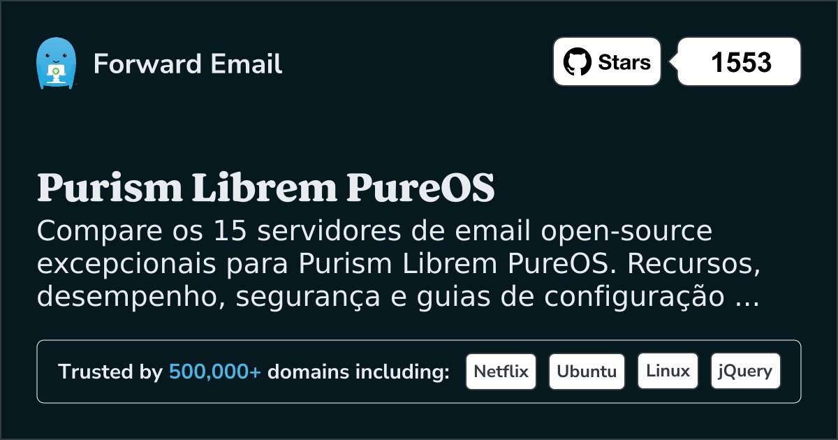 15 principais servidores de e-mail de código aberto para Purism Librem ...