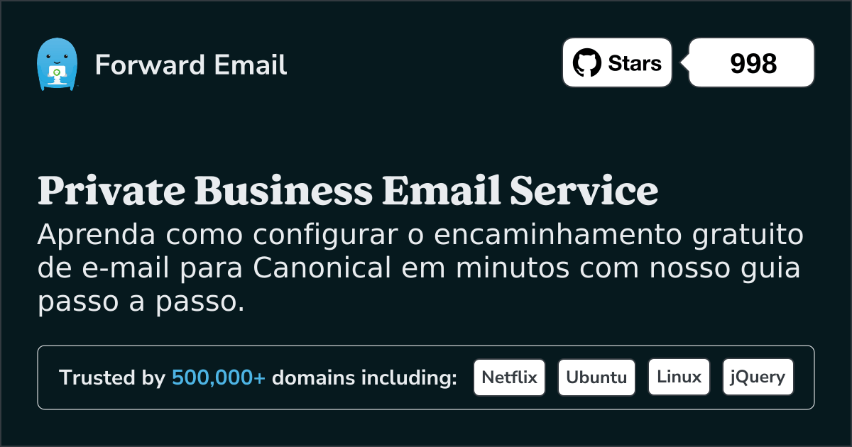 Como configurar e-mail com Canonical