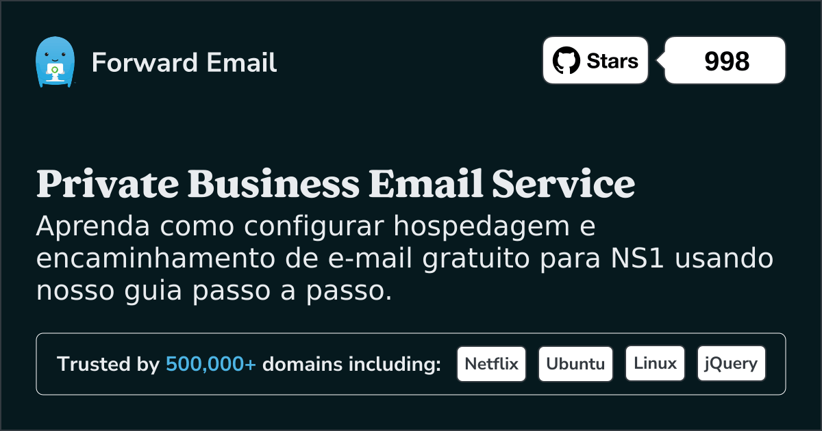 Como configurar e-mail com NS1