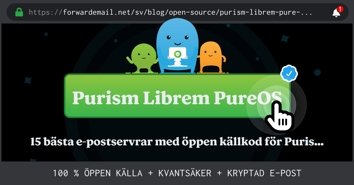 15 bästa e-postservrar med öppen källkod för Purism Librem PureOS 2024