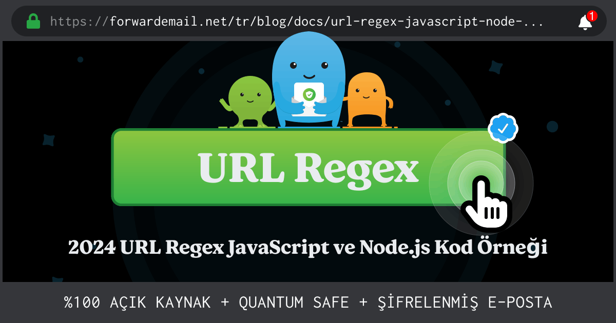 URL Regex JavaScript ve Node.js
