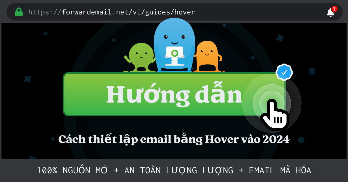 Cách thiết lập email với Hover