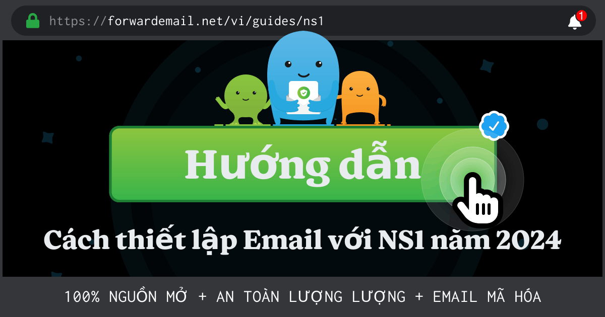 Cách thiết lập email với NS1